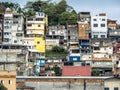 Shacks in the favellas,a poor neighborhood in Sao Paulo, big city in brazil