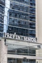 Facade of Prevent Senior building; Health Insurance operator Prevent Senior clinic on Paulista Avenue