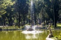 , Brazil, October 29, 2011. People on Luz Public Park in downtowns Sao Paulo. This is the city& x27;s first public park Royalty Free Stock Photo