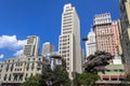 View of Buildings in Anhangabau Valley in Sao Paulo,