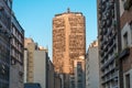 Sao Paulo, Brazil. Panoramic view of the famous skyscraper Italia Building Edificio Italia, in Sao Paulo, Brazil