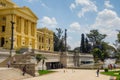 Sao Paulo, Brazil: people gather at Ipiranga Museum in Independence Park