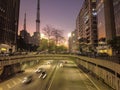 Raffic of Vehicles in Paulista Avenue