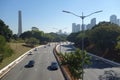 Sao Paulo/Brazil: streetview, avenue, obelisk