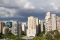 panoramic view of city of sao pau o, brazil with modern buildings