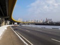 Sao Paulo cityscape, viaduct and traffic