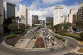 Sao Paulo skyline with the highway