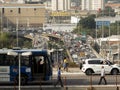 Traffic jam in Radial Leste Avenue Royalty Free Stock Photo