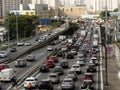 Traffic jam in Radial Leste Avenue Royalty Free Stock Photo