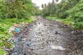 Sao Tome, people washing linen Royalty Free Stock Photo