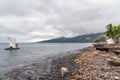 Sao Tome, dugouts Royalty Free Stock Photo