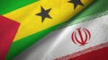 Sao Tome and Principe and Iran two flags