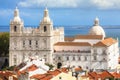 Sao Vicente de Fora Monastery Royalty Free Stock Photo