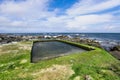 Sao Vicente Wells is a sea pool, naturally fed and bounded by basaltic rocks, in Azores