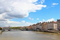 Saone river, Lyon, France Royalty Free Stock Photo