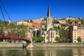 Saone view Royalty Free Stock Photo