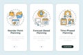 SAP consumption based planning onboarding mobile app screen