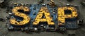SAP - Software for automating business processes, featuring the SAP logo on a digital background with technological
