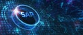 SAP System Software Automation concept on virtual screen data center. Business, modern technology, internet and networking concept