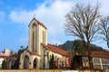 Sapa church under blue sky Royalty Free Stock Photo