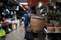 Vendors at Sapa market, Northern Vietnam Royalty Free Stock Photo