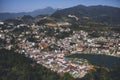 SAPA LAOCAI VIETNAM - NOV4,2017 : high angle view of sapa town,