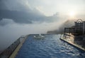 Sapa Town Sunset On A Rooftop By The Pool