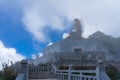 Construction of giant Buddha statue on the way to Fansipan Summit