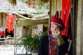 Smiling Woman from Red Dao minority in Sapa, Lao Cai Province, Vietnam Royalty Free Stock Photo