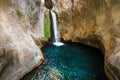 Sapadere Canyon and waterfall. Alanya, Turkey