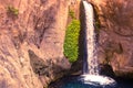 Sapadere Canyon and waterfall. Alanya, Turkey. tinted