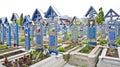 Merry cemetery, Maramures county, Romania