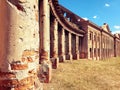 Sapieha palace complex right colonnade Royalty Free Stock Photo