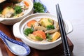 Sapo Tahu, Indonesian Chinese Food, Made with Tofu, Vegetables, Chicken, Mushroom, and Shrimp Royalty Free Stock Photo