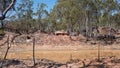 Sapphire Diggings Beside A Dam Royalty Free Stock Photo