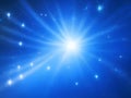 Sapphire Radiance: Shimmering Blue Magic Lights