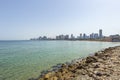 The Sapphire Sea of Old Jaffa Royalty Free Stock Photo