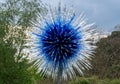 `Sapphire Star` exhibit by Victoria Gate at Kew Gardens London UK `Reflections on Nature` exhibition by Chihuly