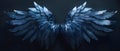 Sapphire Wings of Serenity - Elegant Cosplay Design. Concept Cosplay Design, Elegant Style,