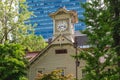 Sapporo clock tower, former Agricultural College, in Sapporo, Hokkaido, Japan Royalty Free Stock Photo