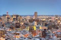Sapporo, Japan downtown cityscape Royalty Free Stock Photo