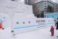 Sapporo, Japan - February 2017: The 68th Sapporo Snow Festival at Odori Park