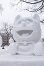 Sapporo, Japan - February 2017: The 68th Sapporo Snow Festival at Odori Park