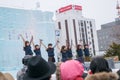 Sapporo, Japan - February 2017: The 68th Sapporo Snow Festival at Odori Park