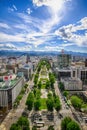 Sapporo Odori from TV Tower Royalty Free Stock Photo