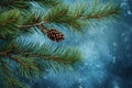 Sappy Spruce pine branches. Generate Ai Royalty Free Stock Photo