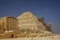 Saqqara, Egypt: Funerary Complex of Djoser and the Step Pyramid Royalty Free Stock Photo