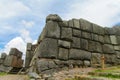 Saqsaywaman inca city ruins citadel wall in Cusco, Peru Royalty Free Stock Photo