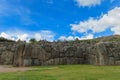 Saqsaywaman inca city ruins citadel wall in Cusco, Peru Royalty Free Stock Photo