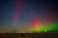 SAR arc - a phenomenon known as Stable Auroral Red arc. Panoramic photo.